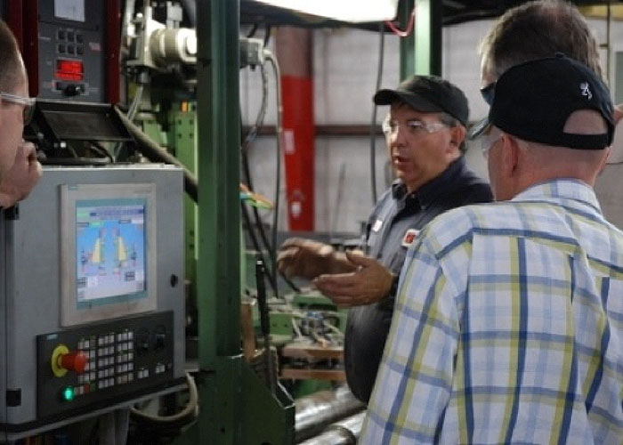 View of the control panel